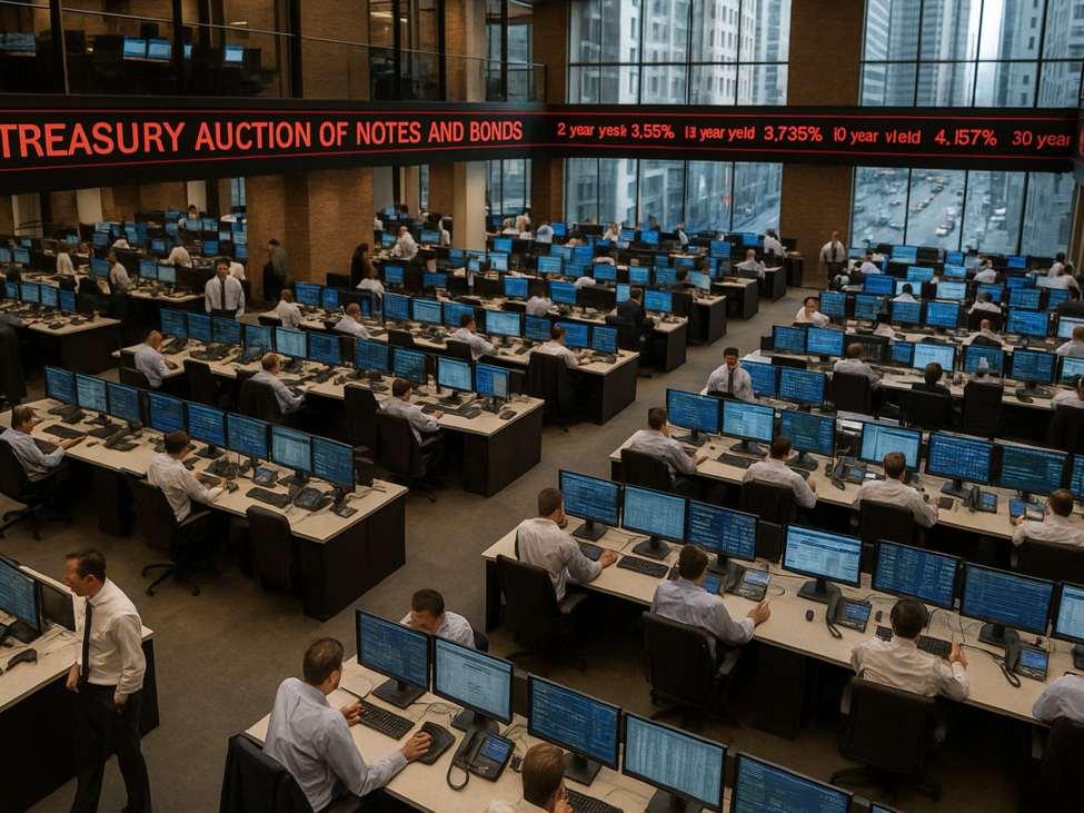U.S. Treasury sells $39 billion of 10 year notes at a high yield of 4.175%