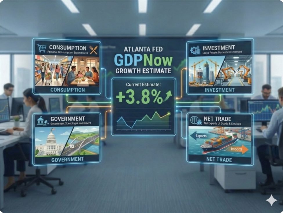 Atlanta Fed GDPNow growth estimate for Q3 dips to 3.8% from 3.9% previously