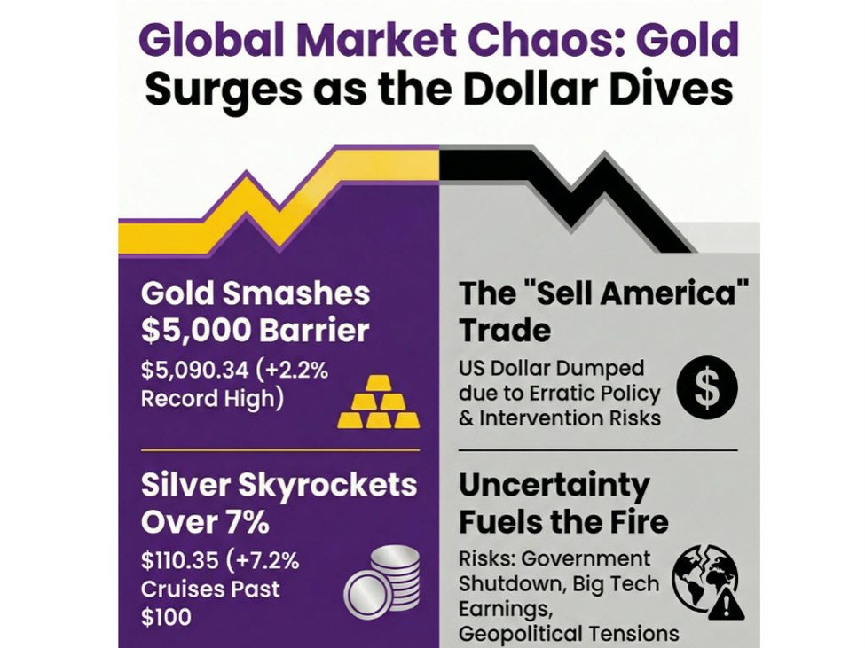 investingLive European markets wrap: Precious metals hit new peaks, dollar woes continue