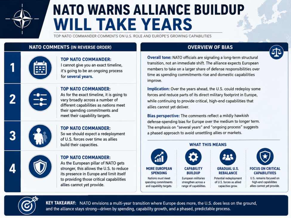 NATO warns alliance buildup will take years