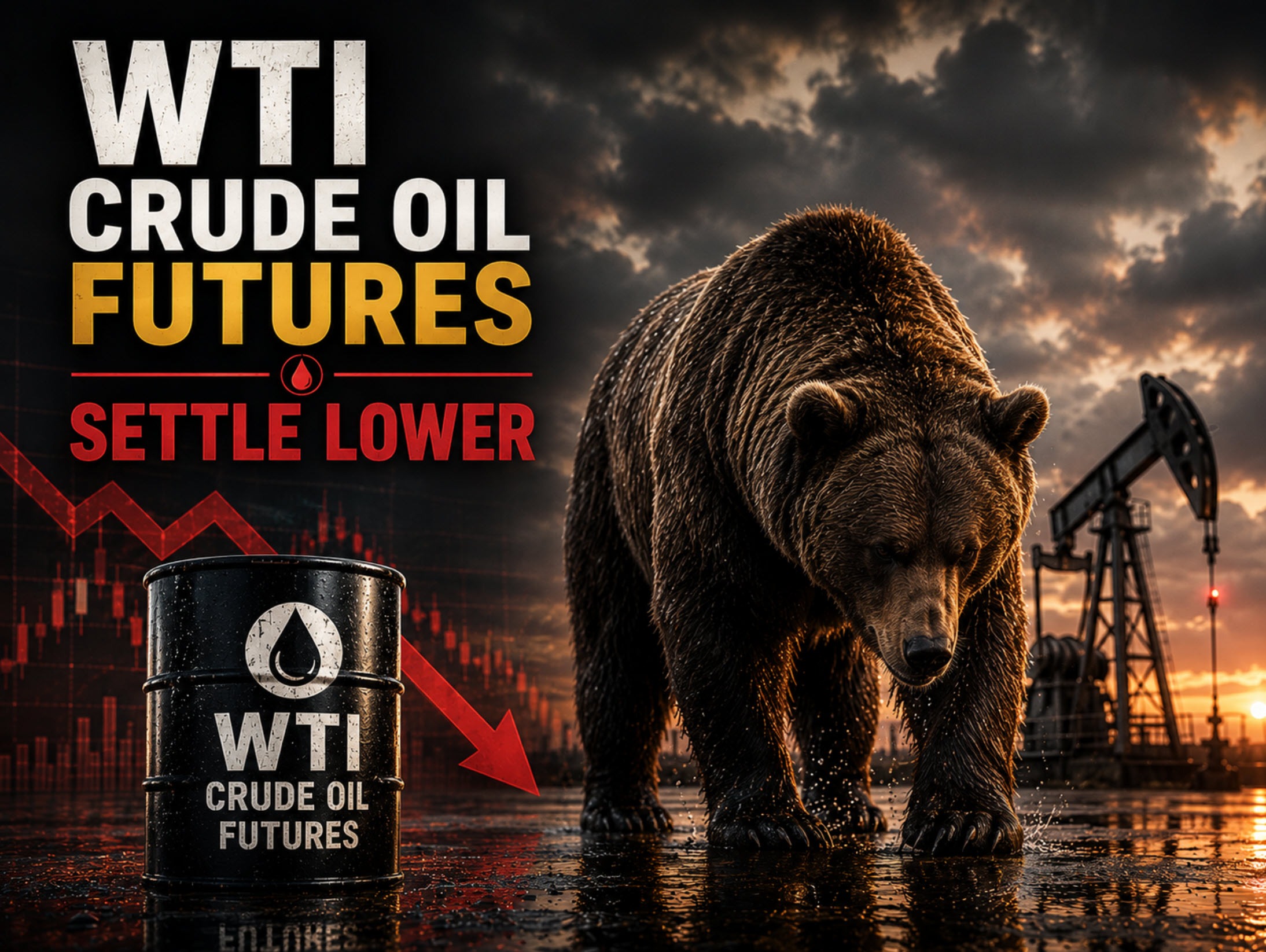 Crude oil futures settled at $82.61
