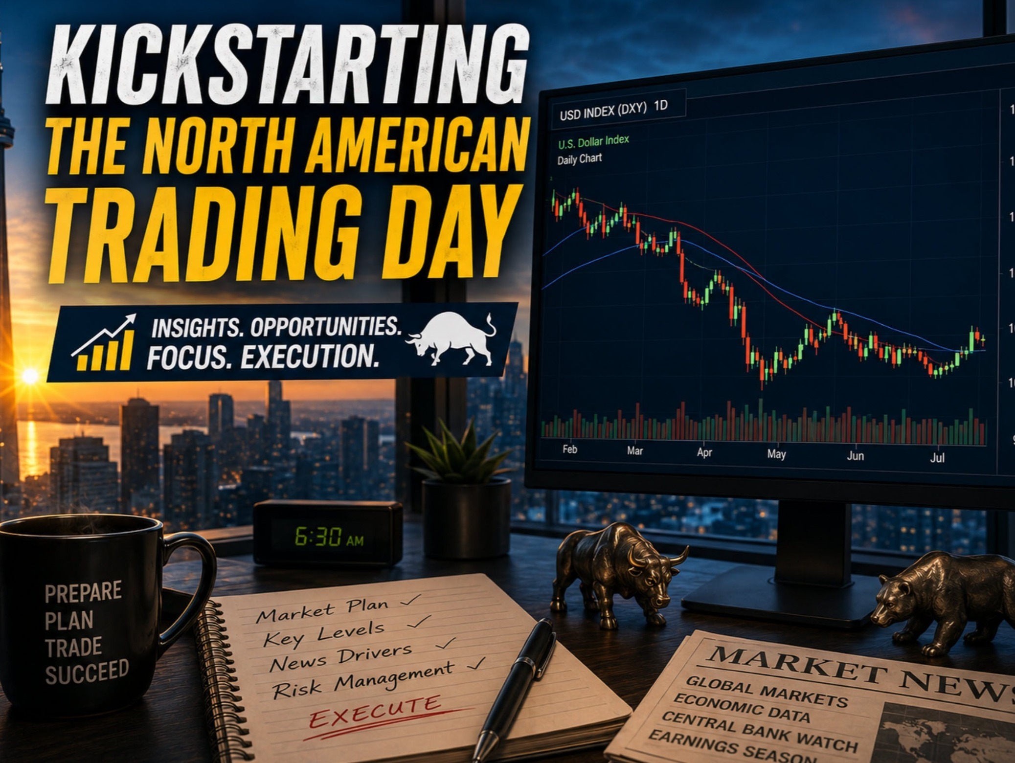 The USD is mixed to kickstart the North American session