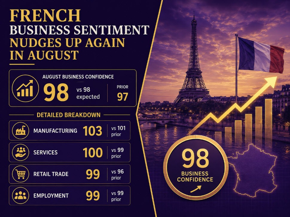 French business confidence extends recovery into August