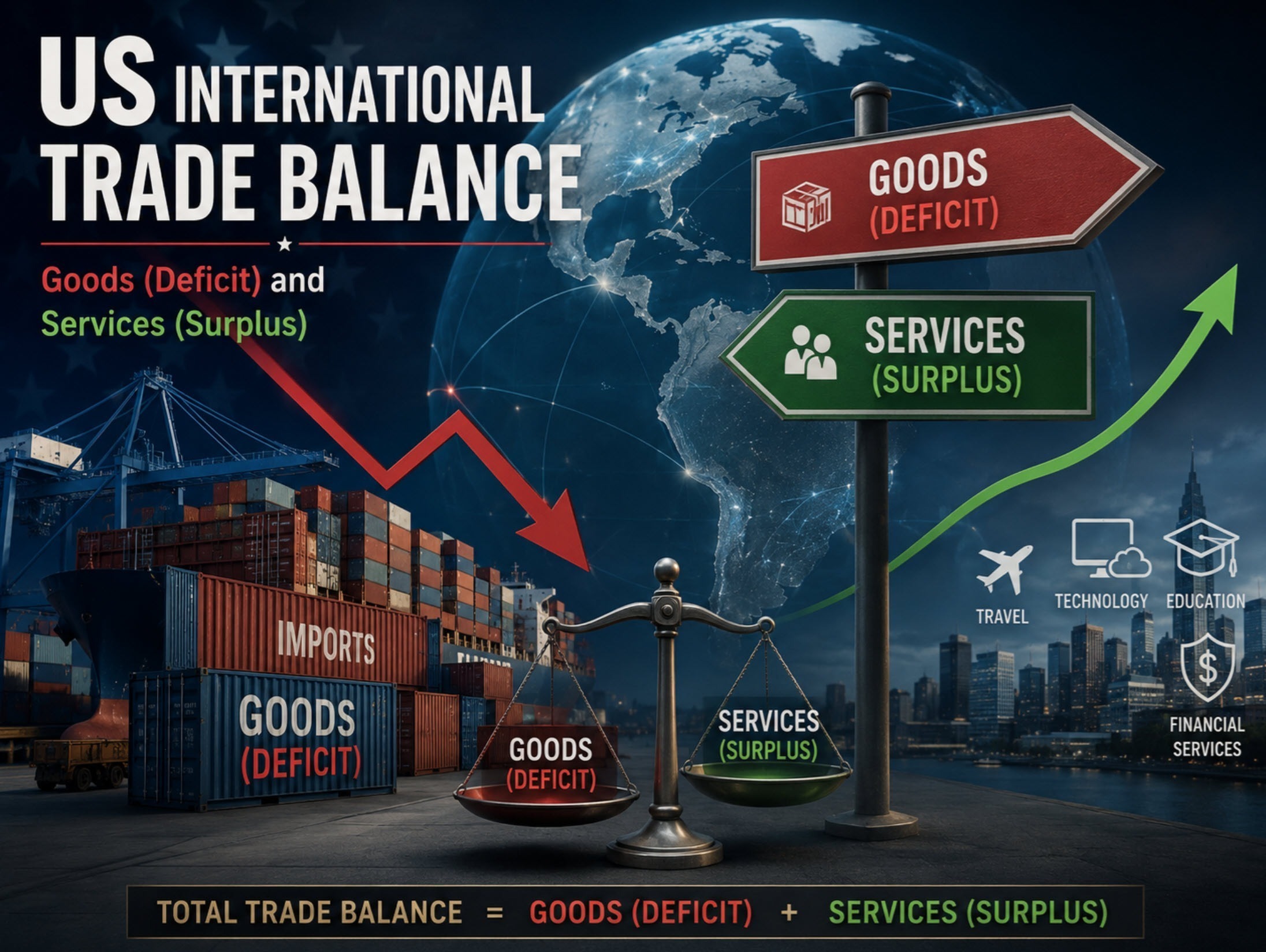 US International Trade balance for June -$73.3B vs -$73.0B estimate